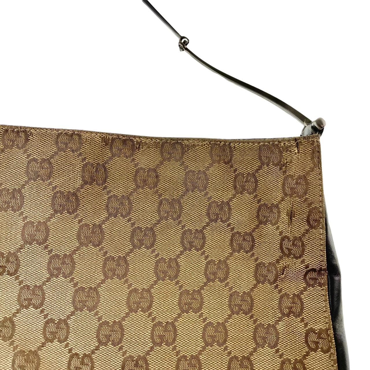 Vintage Gucci Monogram Canvas Shoulder Bag