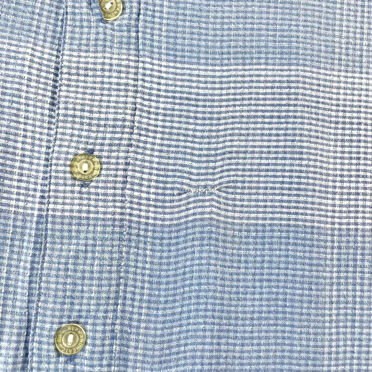 Vintage Alpha number button shirt size M