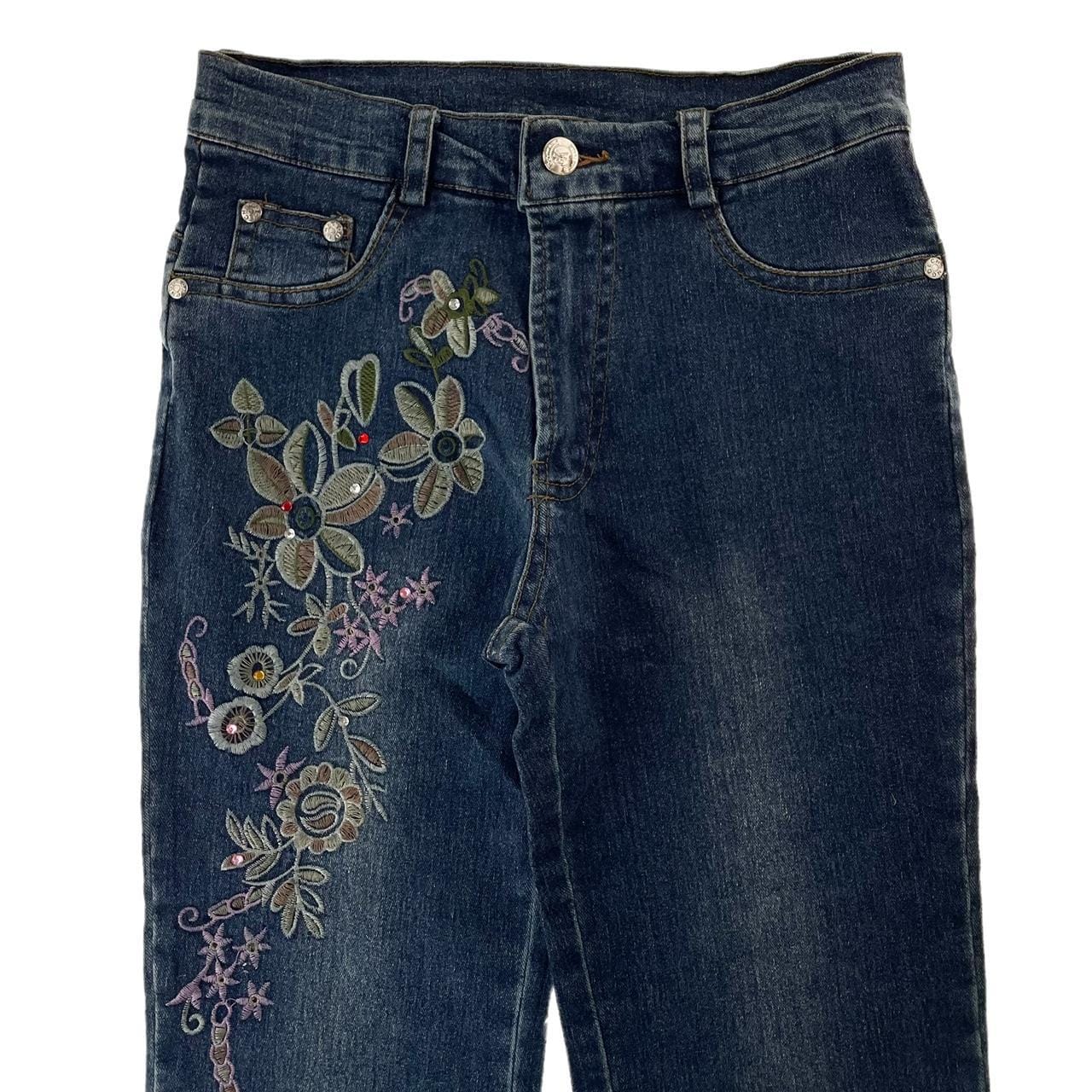 Vintage Flower Japanese denim jeans trousers W26