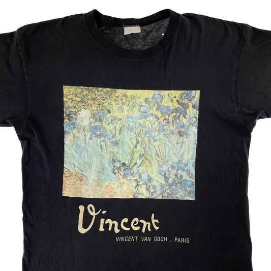 Vintage Van Gogh irises art t shirt size M