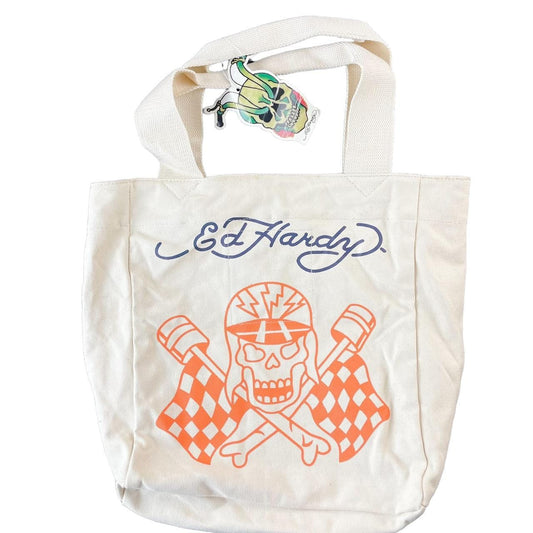 Vintage Ed Hardy tote shoulder bag