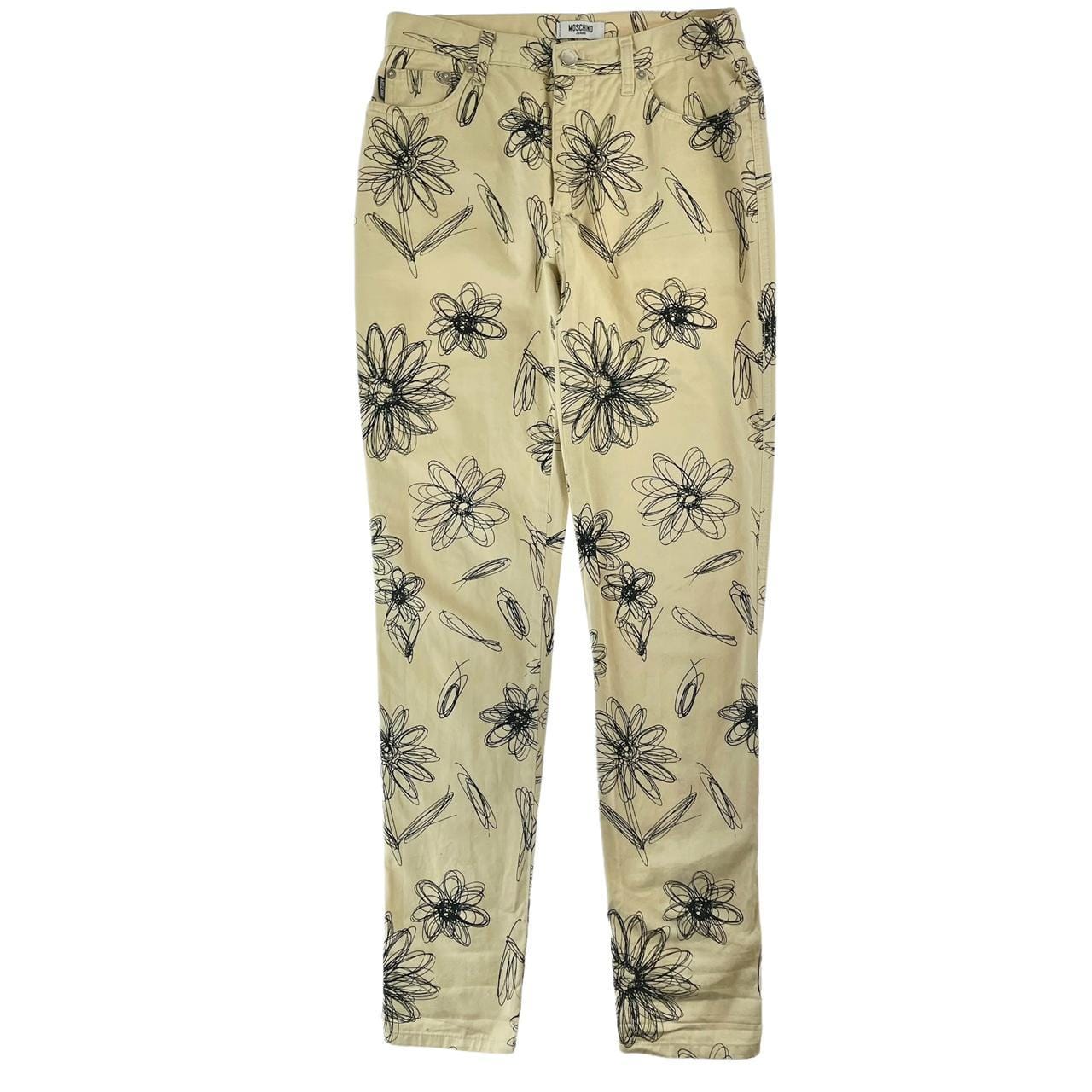 Vintage Moschino flower trousers W28