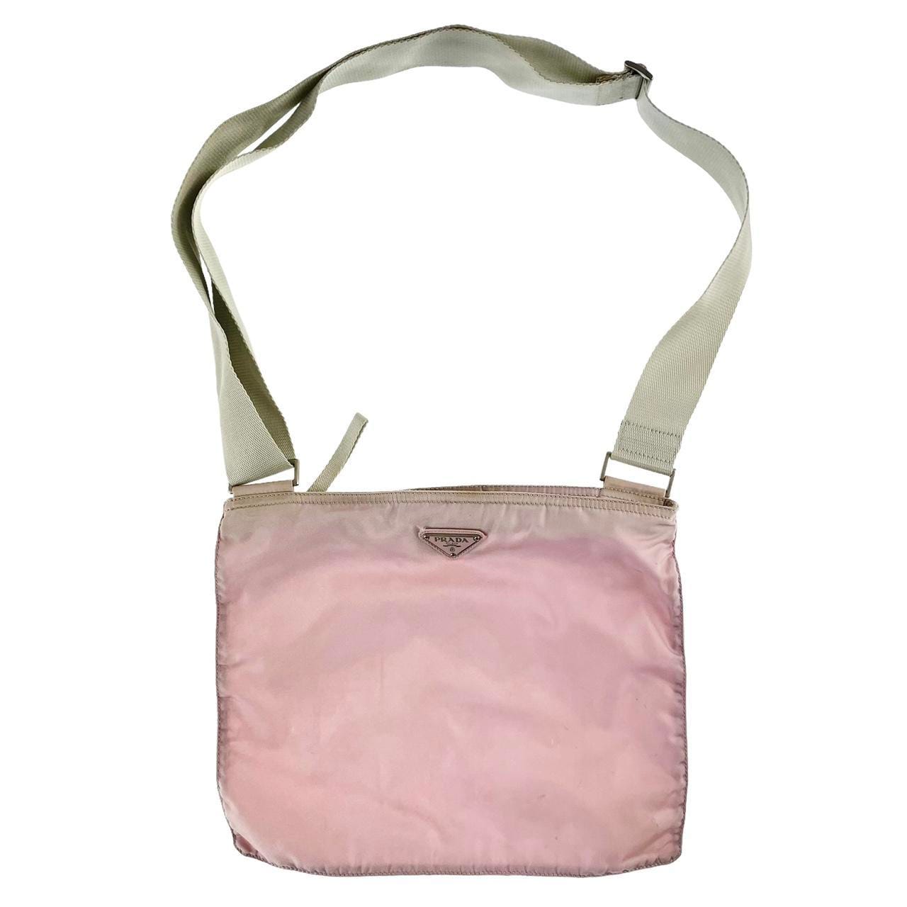 Vintage Prada Pink Nylon Crossbody Bag