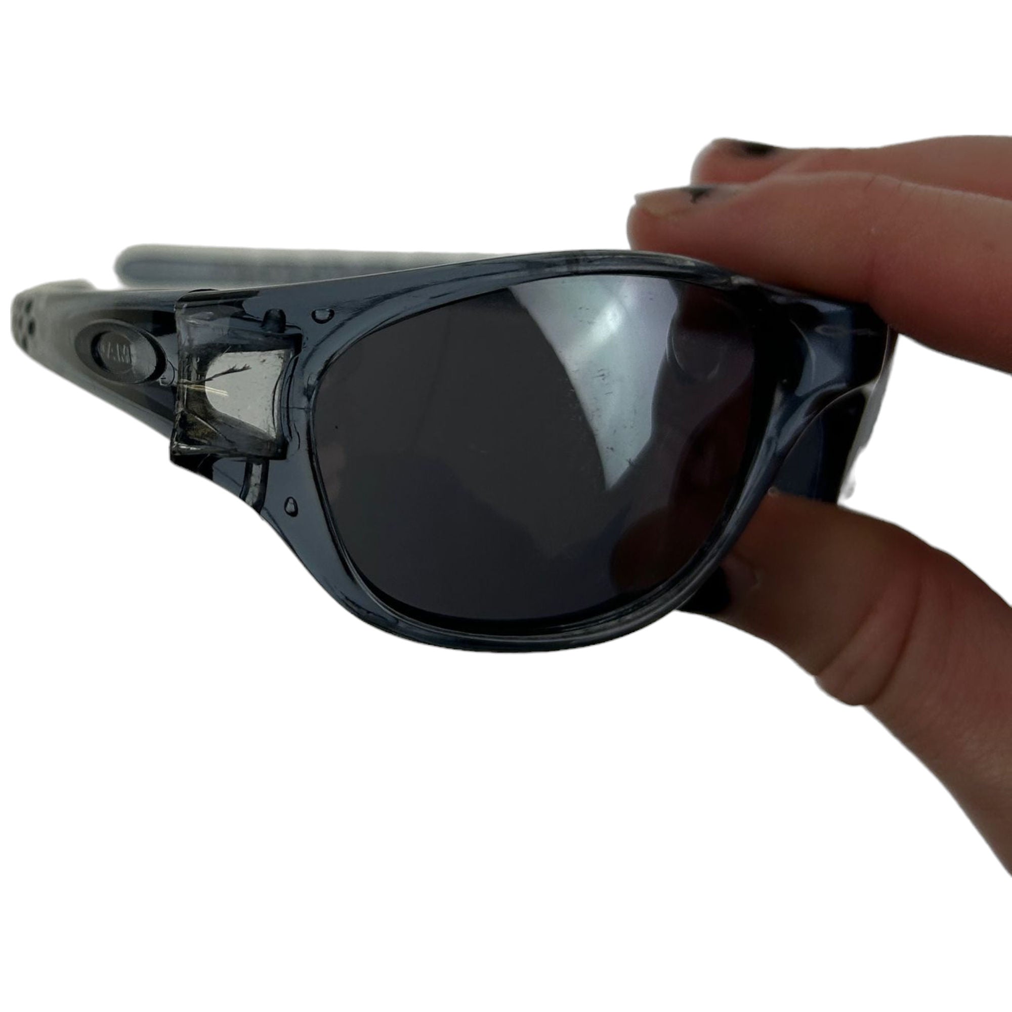 OAKLEY Clear Blue Sportswear Sunglasses One Size Plastic Y2K 