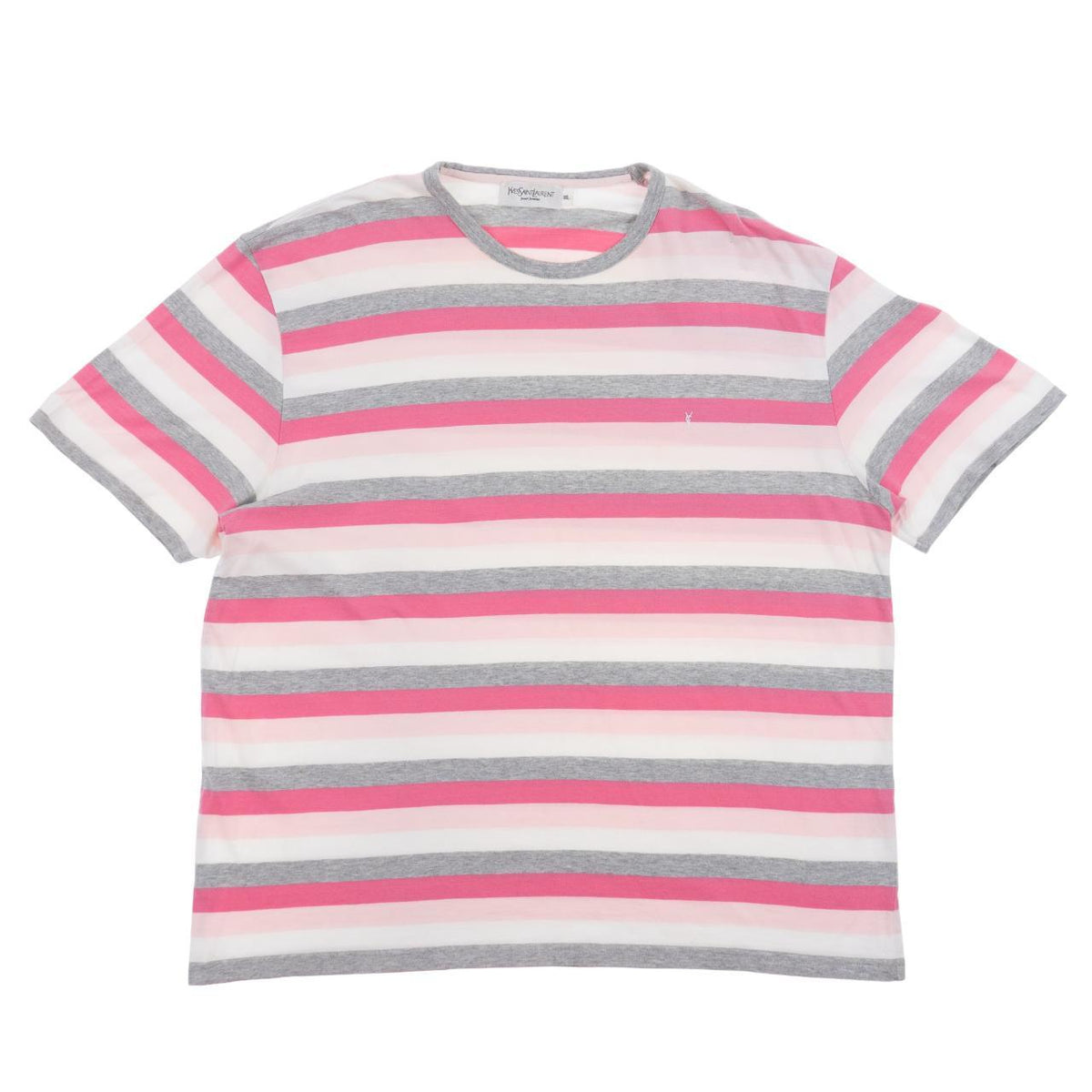 Vintage YSL Yves Saint Laurent Striped T Shirt Womens Size XL