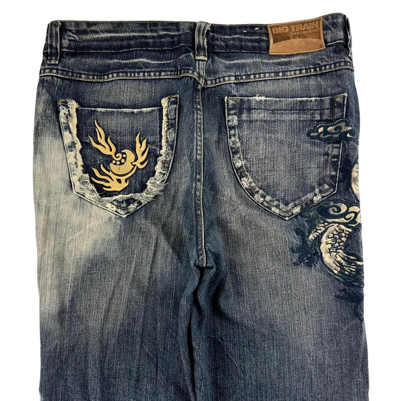 Vintage Big Train dragon Japanese denim jeans trousers W32