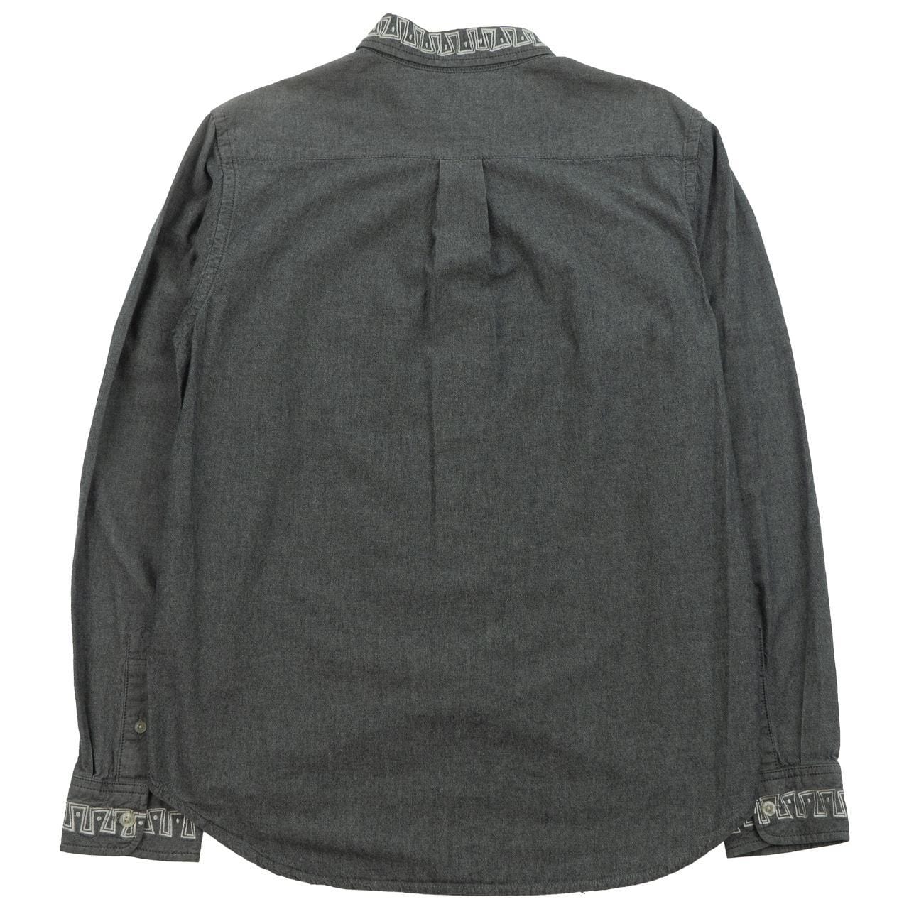 Vintage Stussy Neck Pattern Button Up Shirt Size S - second wave 