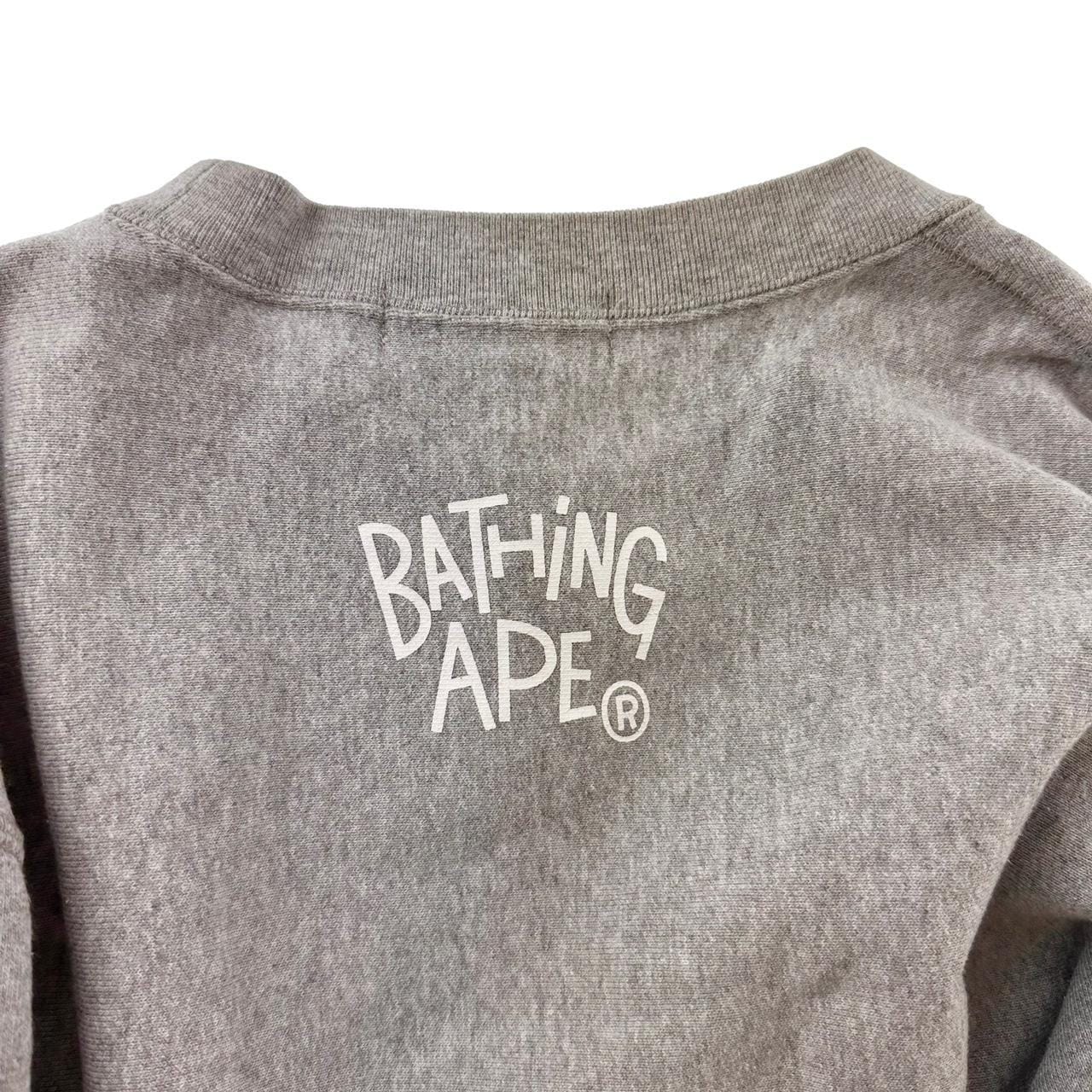 Bape shirt print jumper sweatshirt size M