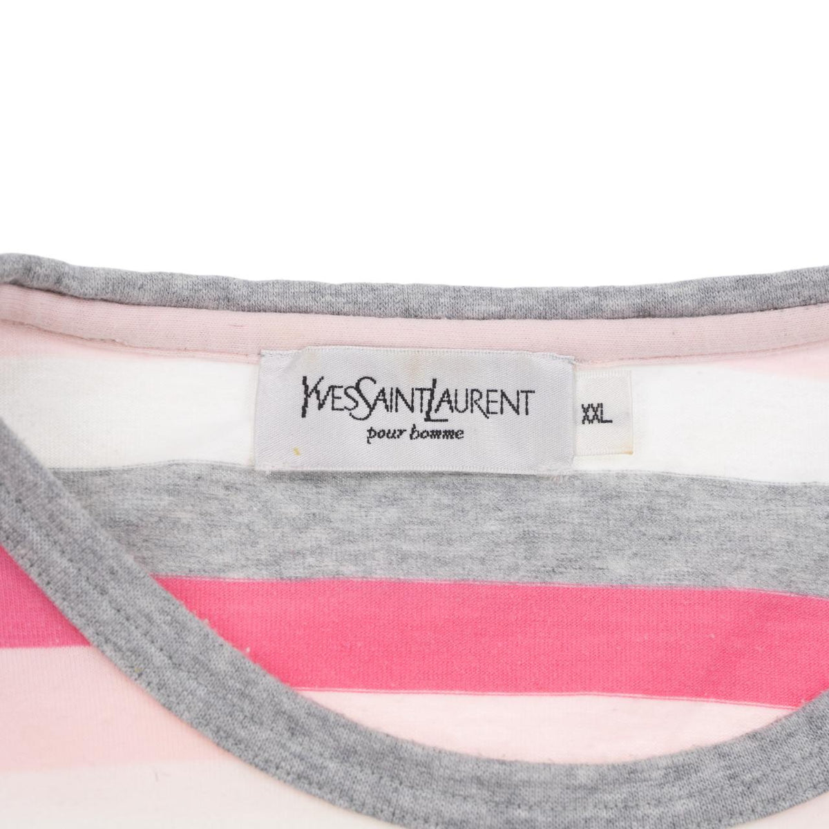 Vintage YSL Yves Saint Laurent Striped T Shirt Womens Size XL