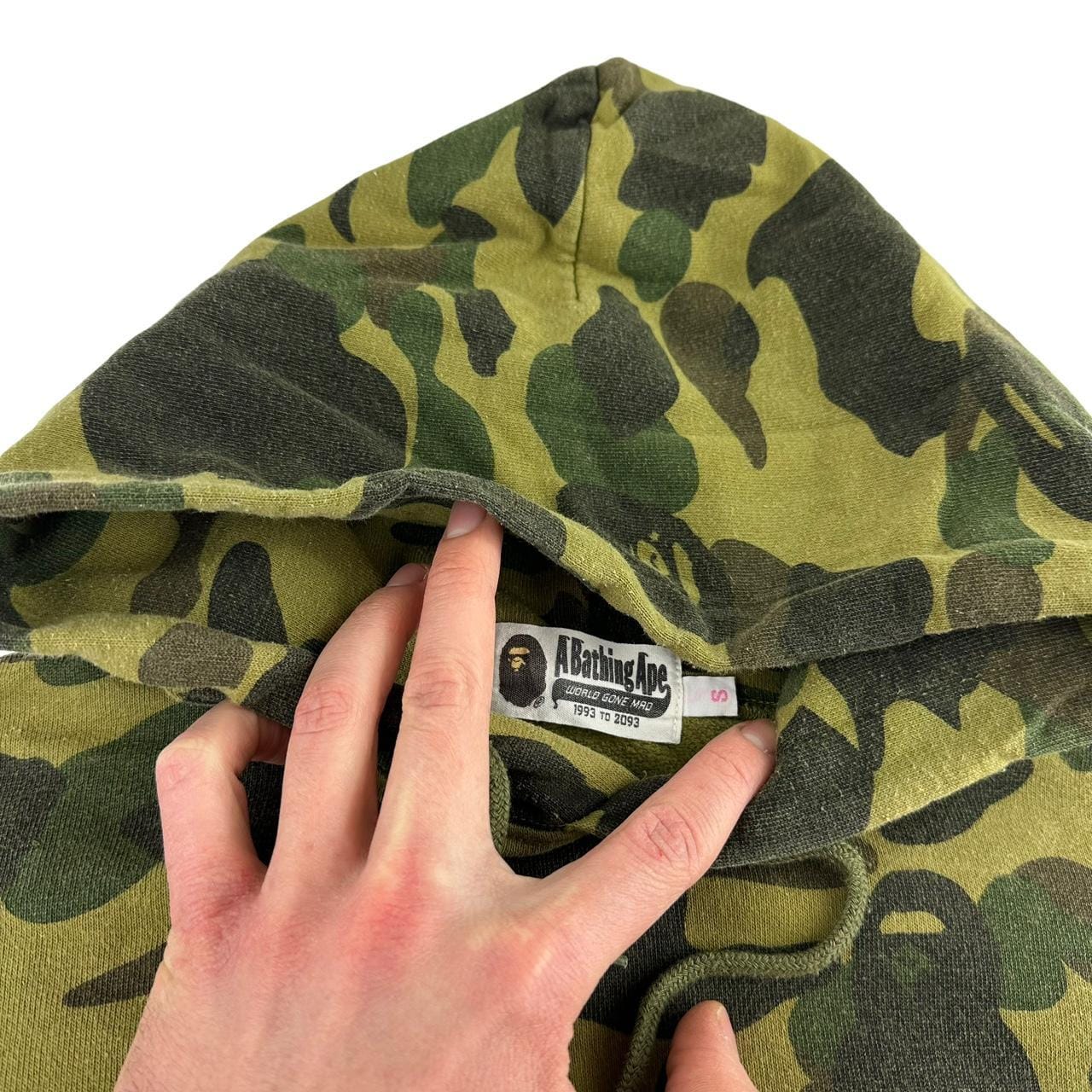 A bathing ape outlet camo hoodie