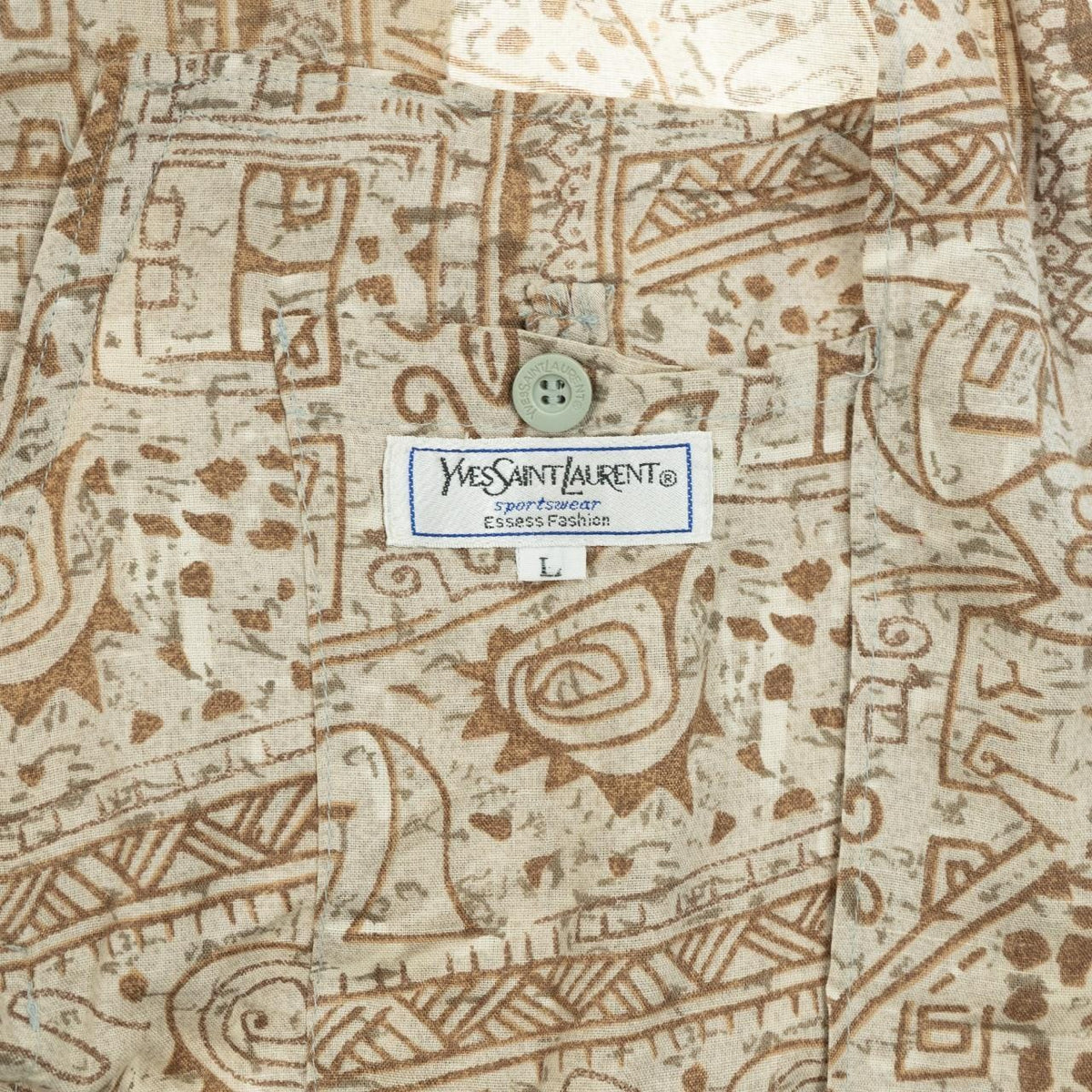 Vintage Yves Saint Laurent light Pattern Jacket Size M