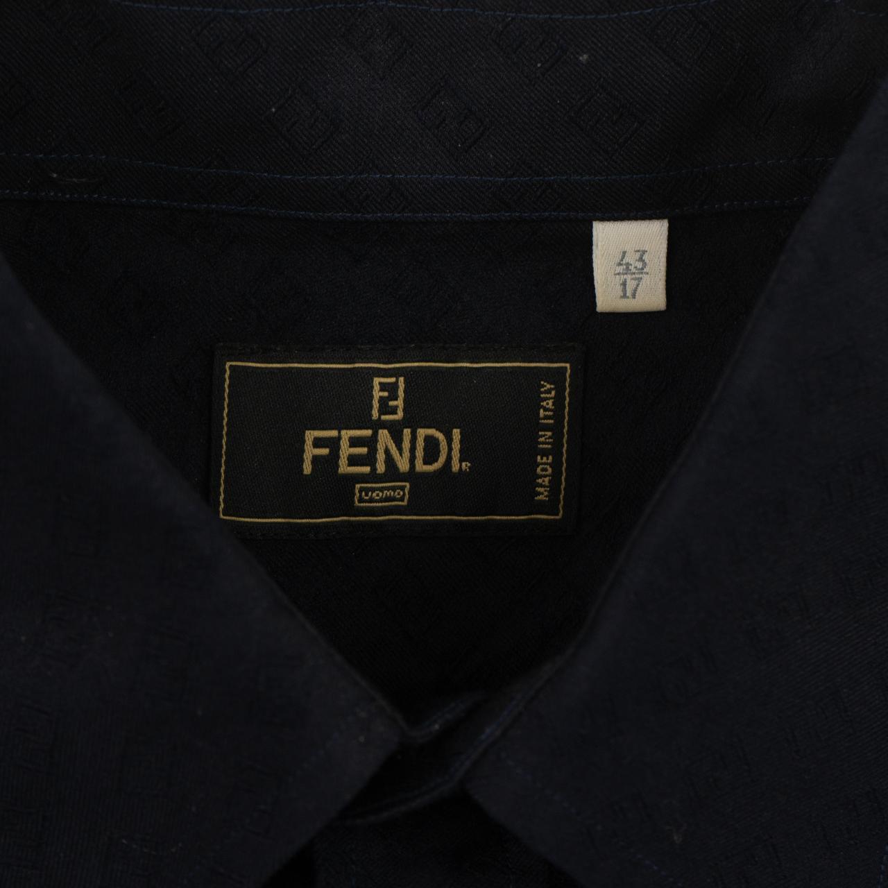 Vintage Fendi Monogram Button Shirt Size L - second wave vintage store