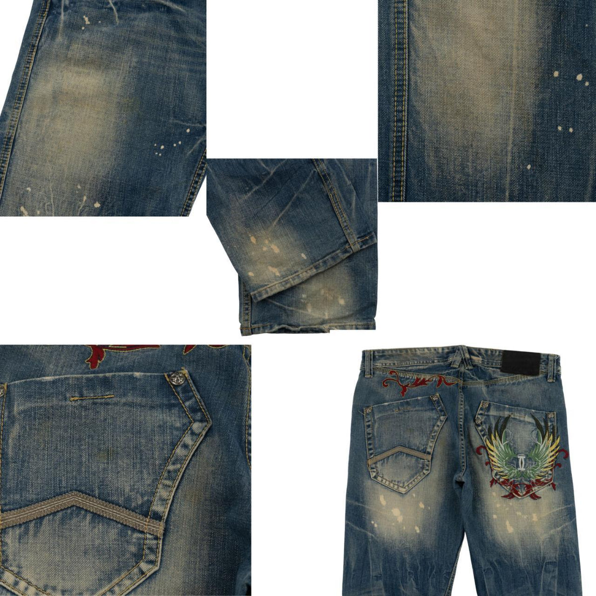 Vintage Phoenix Wing Japanese Denim Jeans Size W36