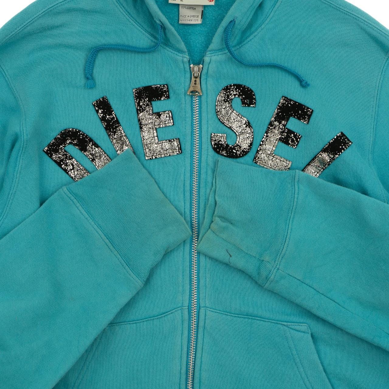 Vintage Diesel Zip Up Hoodie Size M - second wave vintage store