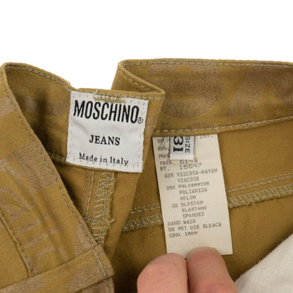 Vintage Moschino Love All Over Monogram Jeans Size W30