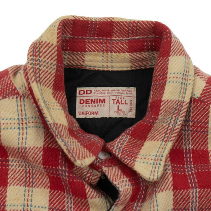 Vintage Reversable Button Up Checked Jacket Size L