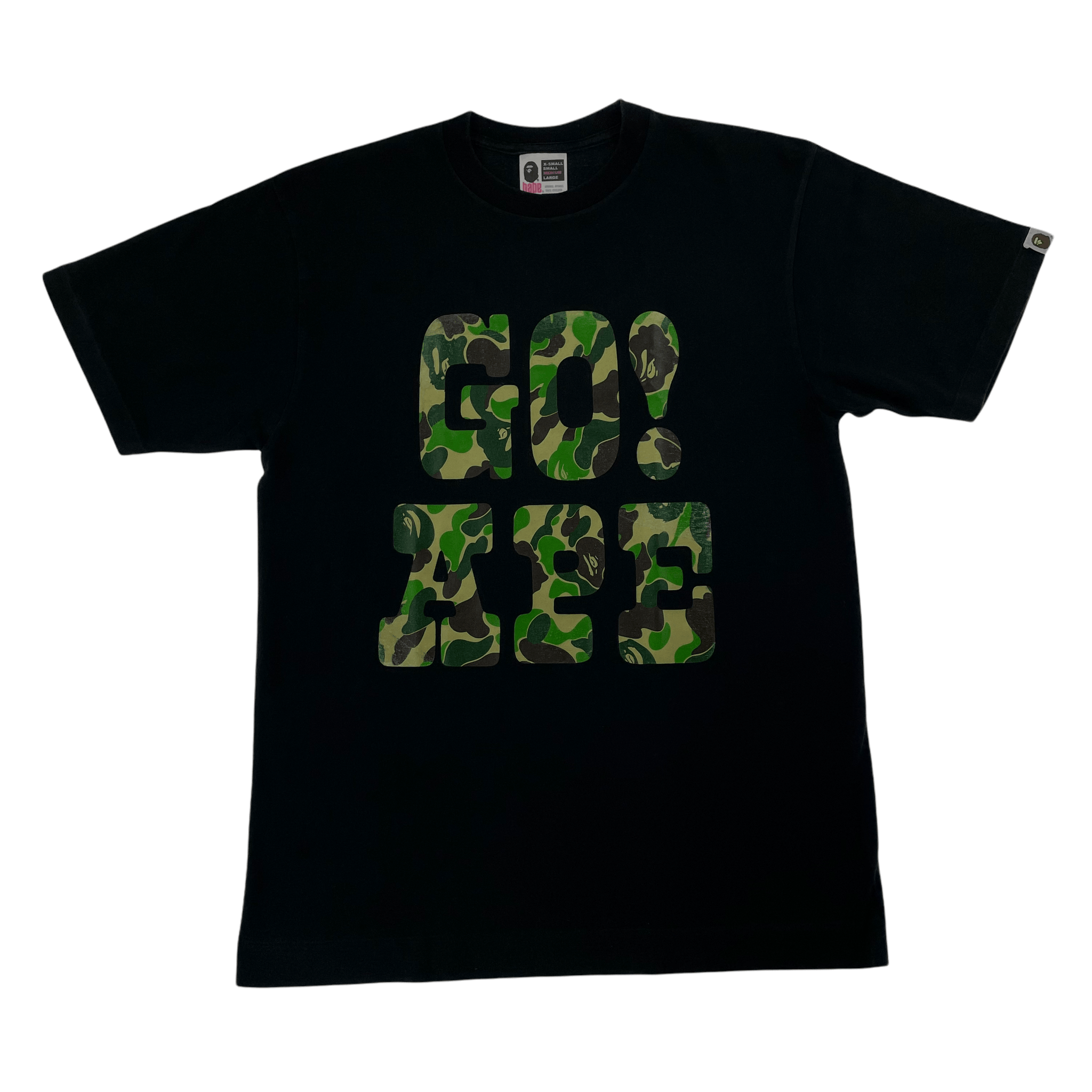 Bape go ape camo t shirt size M - second wave vintage store