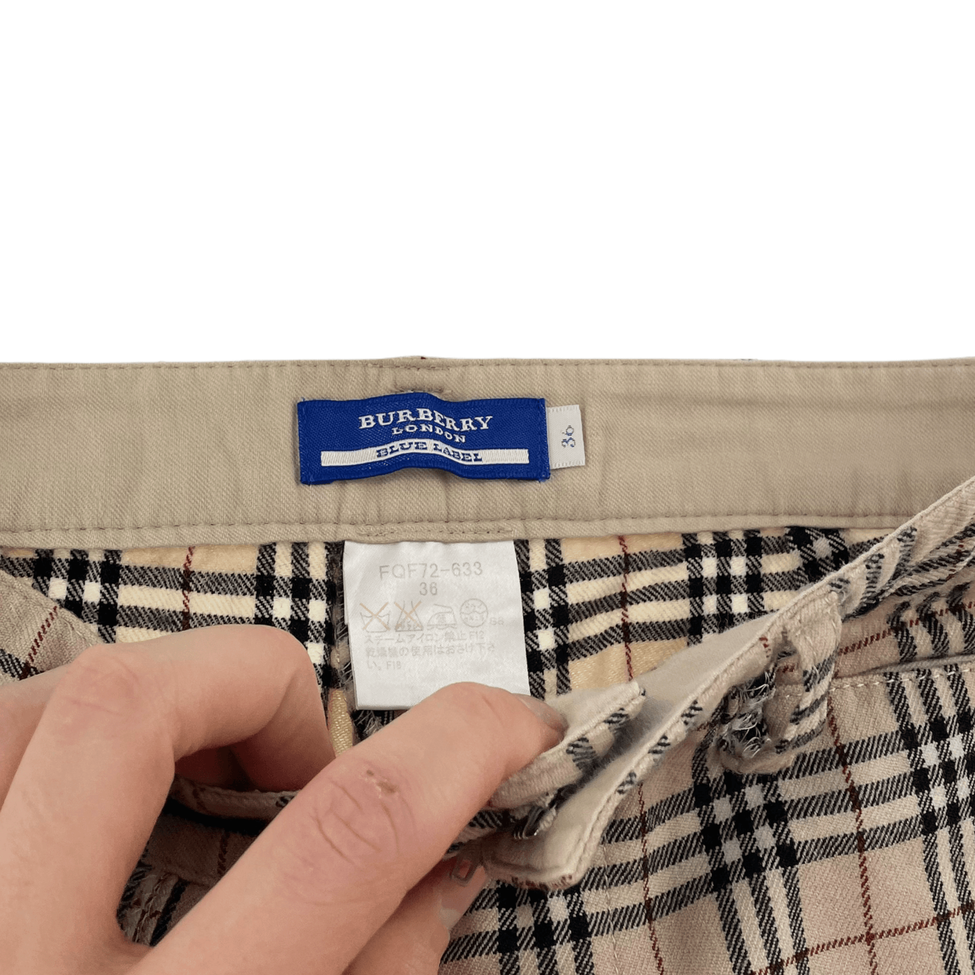 Classic Vintage Nova Check Burberry Trousers  Vintage Online Store