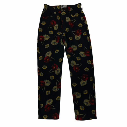 Kenzo flower all over print trousers W25 - second wave vintage store