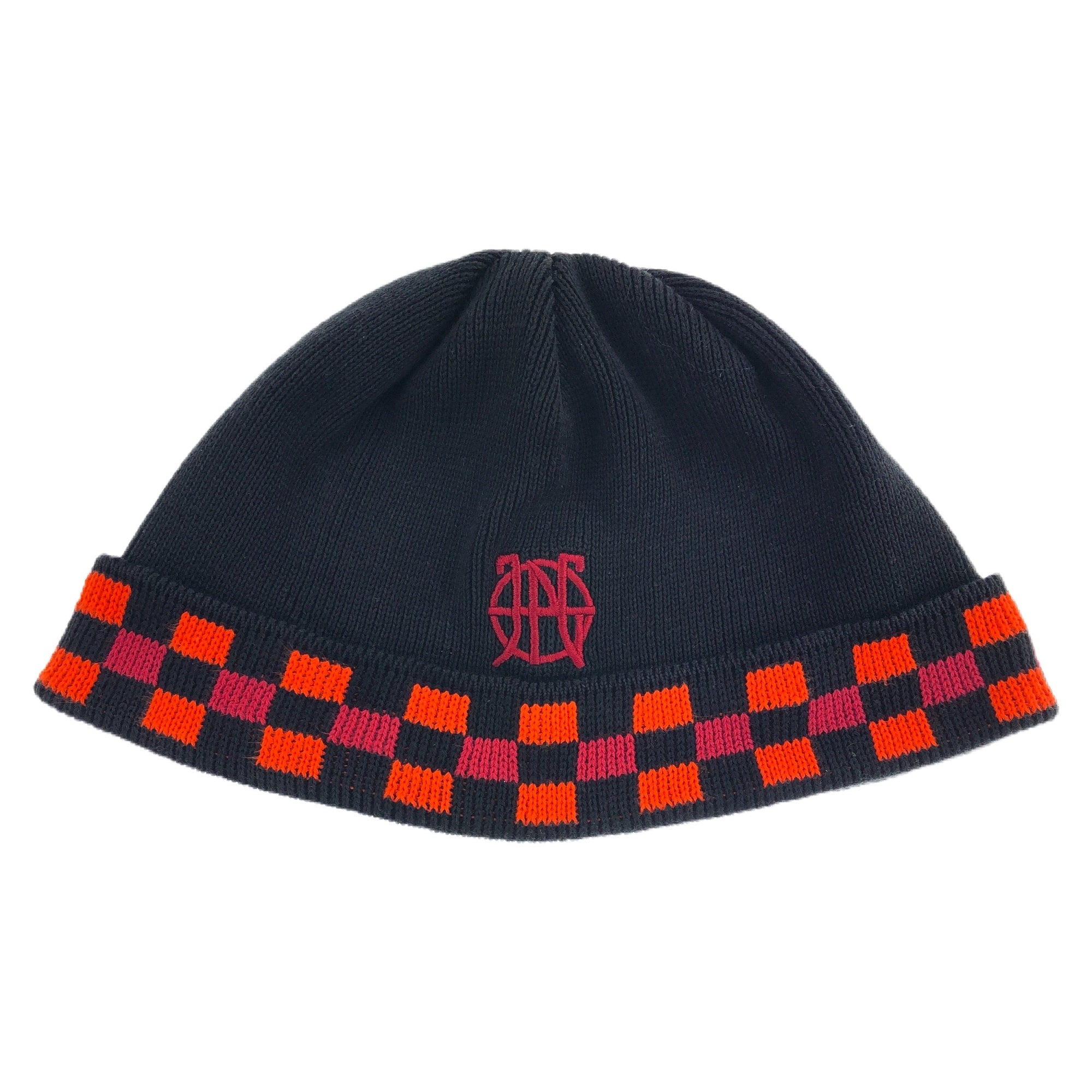 JPG JEAN PAUL GAULTIER CHECKED BEANIE HAT - second wave vintage store