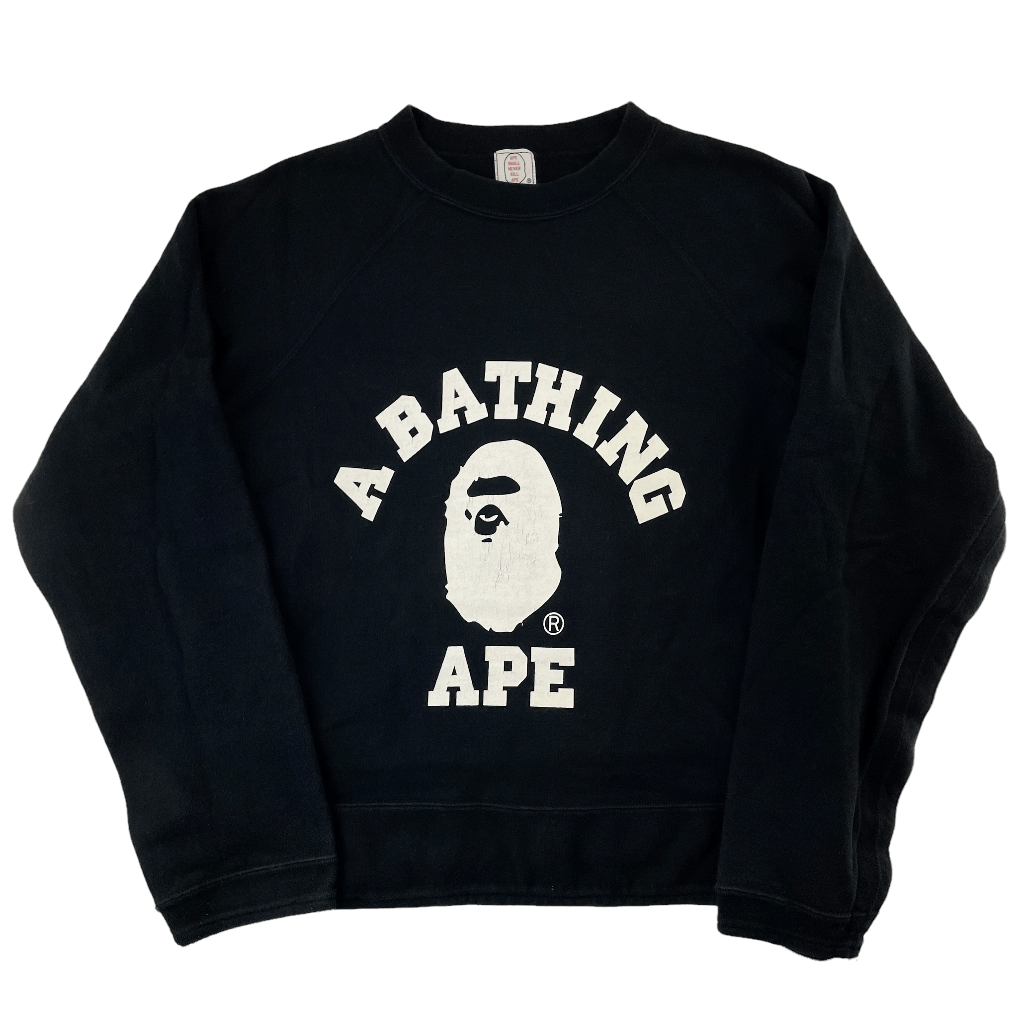 Vintage Bape college logo zip jumper woman's size M - second wave