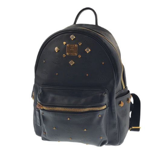 MCM MONOGRAM LEATHER BACKPACK RUCKSACK BAG - second wave vintage store